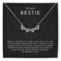 To My Bestie - Magnetic Hearts Necklace