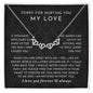 I'm Sorry Gift, Apology Gift For Her - Magnetic Hearts Necklace