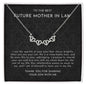 Future Mother In Law Gift From Bride - Magnetic Hearts Necklace
