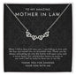 To My Mother In Law - Mother Of The Groom Wedding Gift From Bride