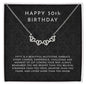50th Birthday Gift For Women - Magnetic Hearts Necklace