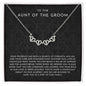 Aunt Of The Groom Gift On Wedding Day - Auntie Gift From Groom Necklace