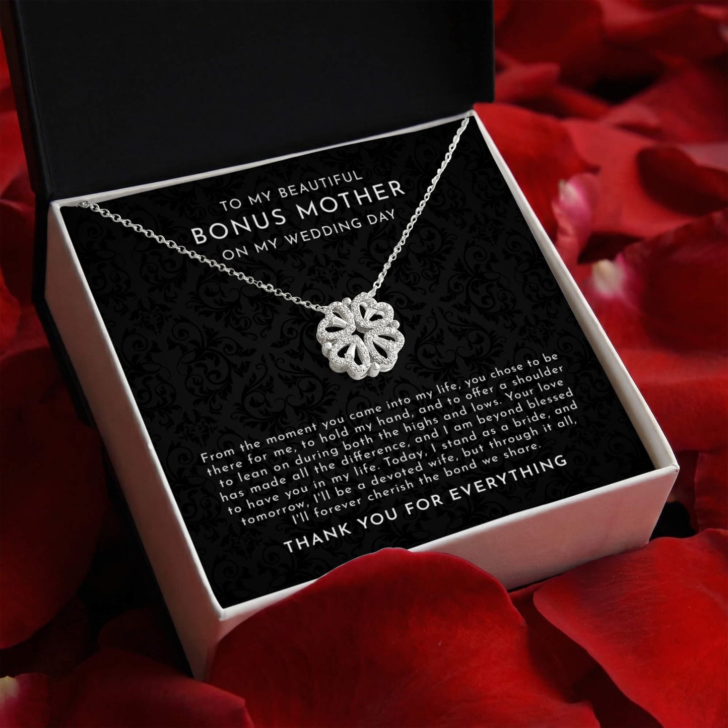 Bonus Mom Gift From Goom On Wedding Day - Magnetic Hearts Necklace