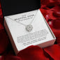 To My Sister On Wedding Day, Sister Of The Bride Gift - Magnetic Hearts Necklace