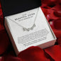 To My Sister On Wedding Day, Sister Of The Bride Gift - Magnetic Hearts Necklace