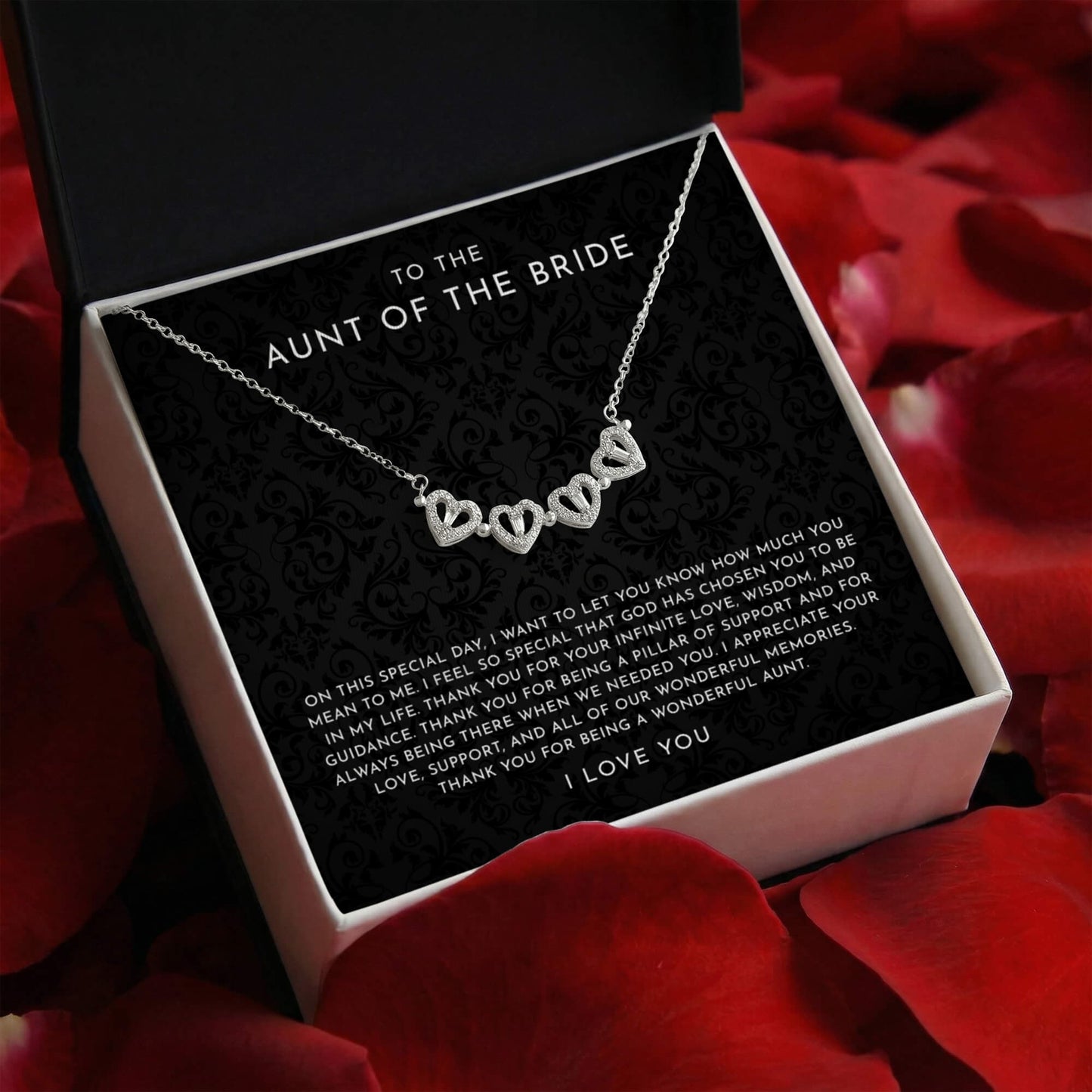 Aunt Of The Bride Gift On Wedding Day - Auntie Gift From Bride Necklace
