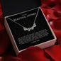 Mom Gift From Bride On Wedding Day -   Magnetic Hearts Necklace -MB9