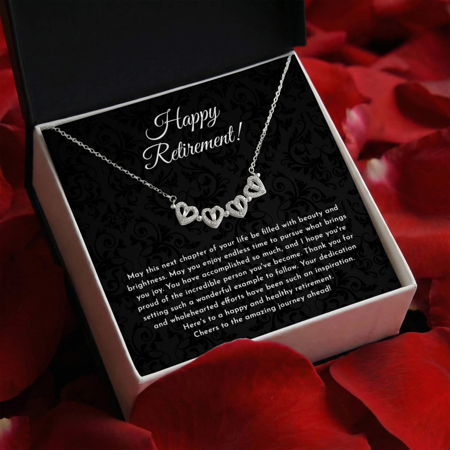 Retirement Gift For Woman - Magnetic Heart Necklace
