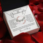 To My Granddaughter Gift - Magnetic Hearts Necklace