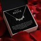 To My Bestie - Magnetic Hearts Necklace