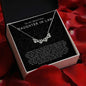 To My Beautiful Daughter In Law Gift - Magnetic Hearts Necklace