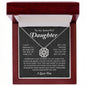 To My Beautiful Daughter Gift - Magnetic Hearts Necklace