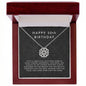 50th Birthday Gift For Women - Magnetic Hearts Necklace