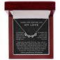 I'm Sorry Gift, Apology Gift For Her - Magnetic Hearts Necklace
