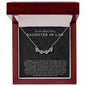 To My Beautiful Daughter In Law Gift - Magnetic Hearts Necklace