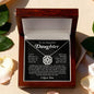 To My Beautiful Daughter Gift - Magnetic Hearts Necklace