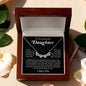 To My Beautiful Daughter Gift - Magnetic Hearts Necklace