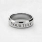 To My Man - Engraved Ring, Custom Jewelry Gift For Him