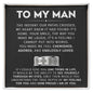 To My Man - Engraved Ring, Custom Jewelry Gift For Him