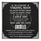 To My Viking - Engraved Custom Ring Gift For Him