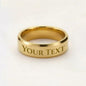 To My Man - Engraved Custom Ring Gift For Him