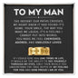 To My Man - Engraved Ring, Custom Jewelry Gift For Him