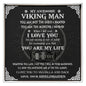 To My Viking - Engraved Custom Ring Gift For Him