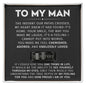 To My Man - Engraved Ring, Custom Jewelry Gift For Him