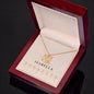 Name Logo Necklace Custom Monogram Pendant, Personalized Geometric Charm