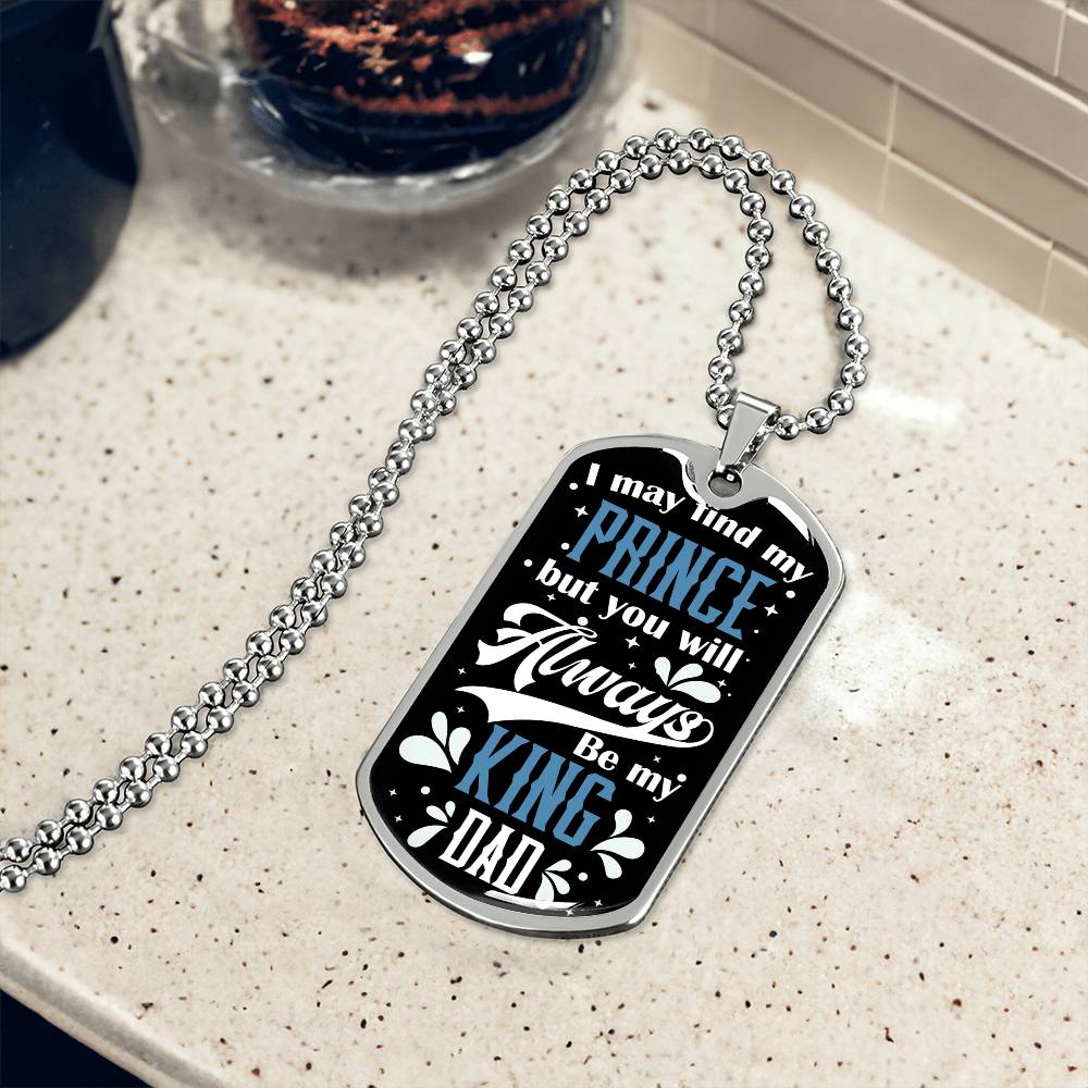 Dad Dog Tag, Father's Day Gift For Dad, Luxury Military Necklace