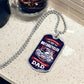 Motorcycles Dad Dog Tag, Father's Day Gift For Dad, Luxury Military Necklace