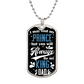 Dad Dog Tag, Father's Day Gift For Dad, Luxury Military Necklace