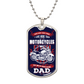 Motorcycles Dad Dog Tag, Father's Day Gift For Dad, Luxury Military Necklace