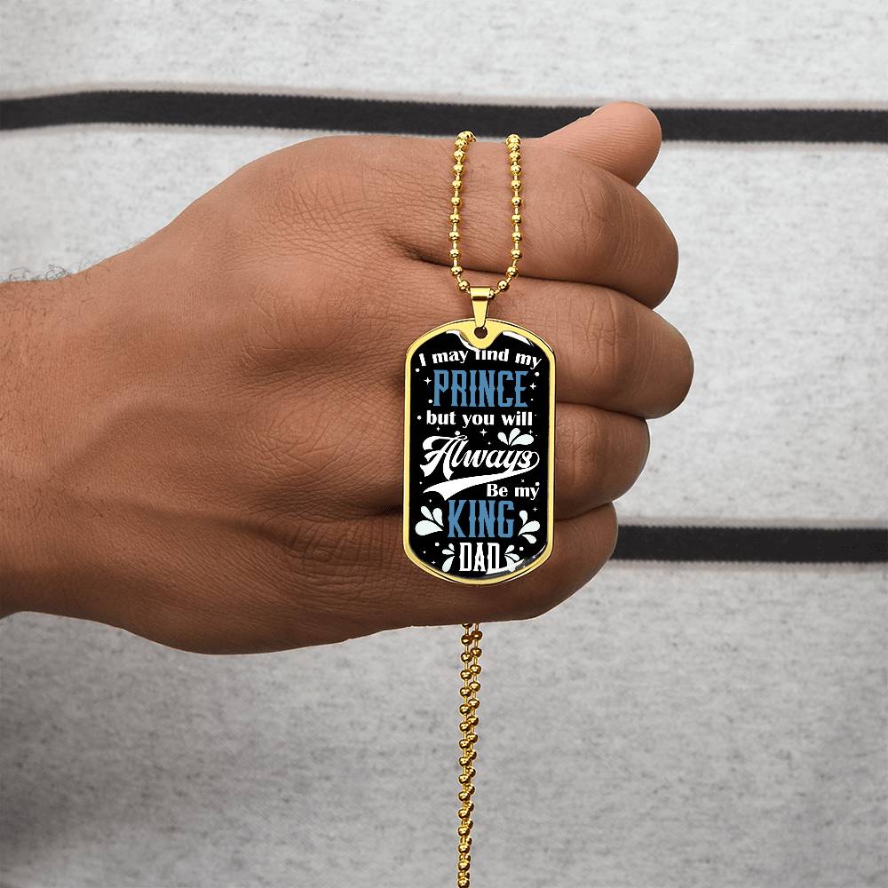 Dad Dog Tag, Father's Day Gift For Dad, Luxury Military Necklace