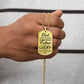 bday gift for dad Dog Tag, Father's Day Gift For Dad, Luxury Military Necklace