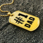 #1 Dad Dog Tag, Father's Day Gift For Dad, Luxury Military Necklace