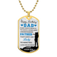 SON TO DAD Dog Tag, Father's Day Gift For Dad, Luxury Military Necklace