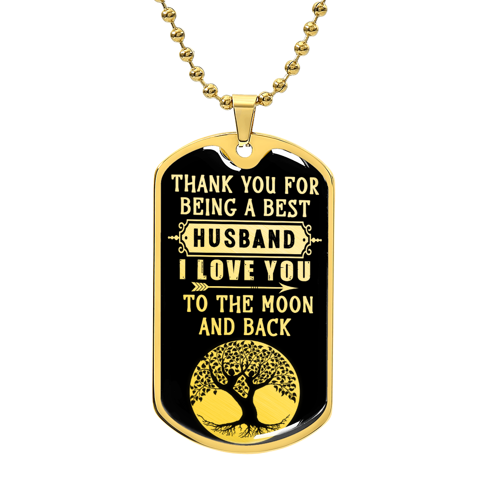 Best Husband Dog Tag, Father's Day Gift For Dad, Luxury Military Necklace