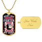 Army Dad Dog Tag, Father's Day Gift For Dad, Luxury Military Necklace