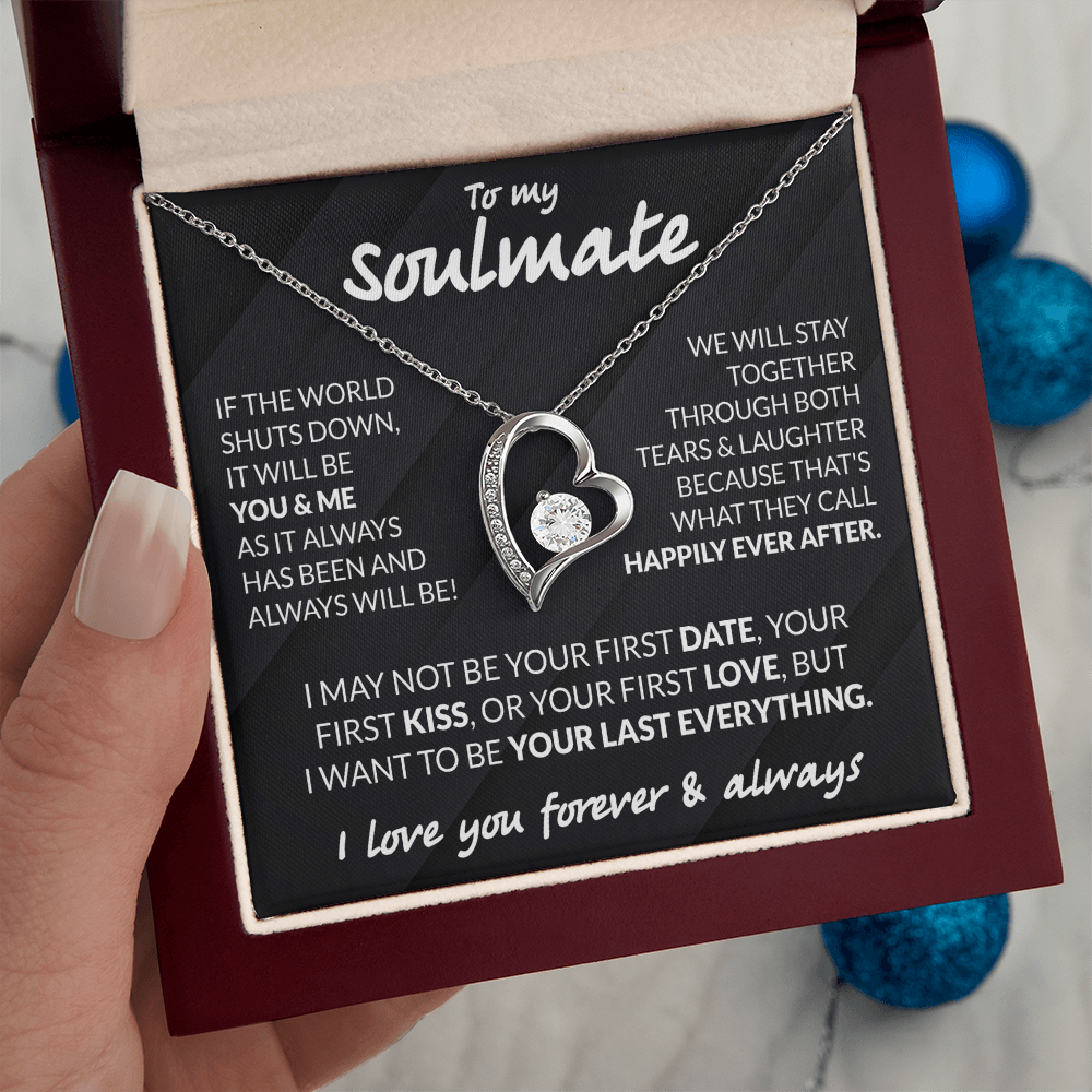 To My Soulmate Necklace - Love Necklace For Her