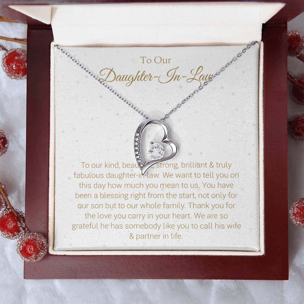 Daughter in Law Gift - Necklace Gift for Daughter-In-Law