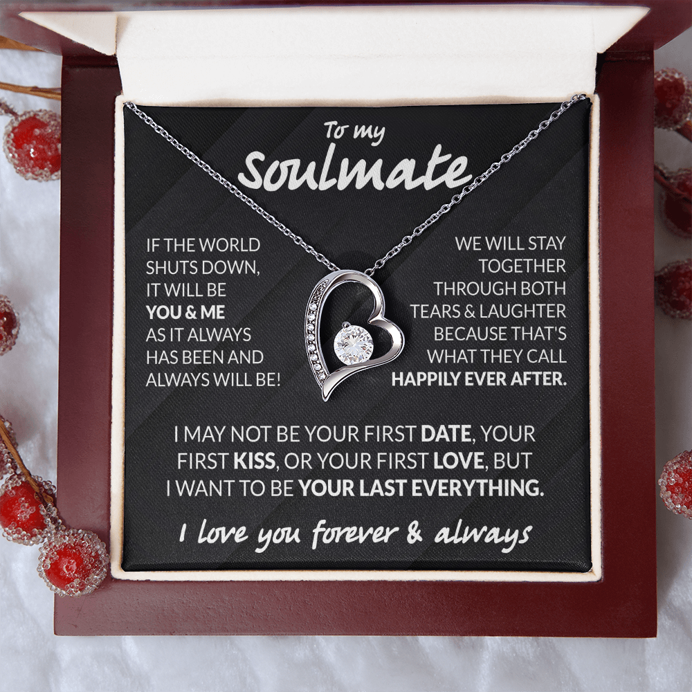 To My Soulmate Necklace - Love Necklace For Her