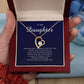 To My Daughter Gifts - Daughter Jewelry For Christmas, Thanksgiving, Birthday, Graduation, Wedding