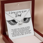 Dad Remembrance Necklace - Loss of father memorial Gifts