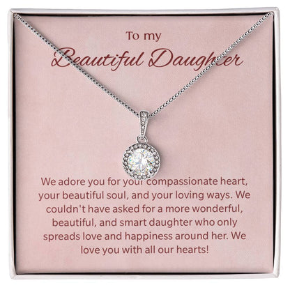 To My Daughter Gifts - Daughter Jewelry For Christmas, Thanksgiving, Birthday, Graduation, Wedding