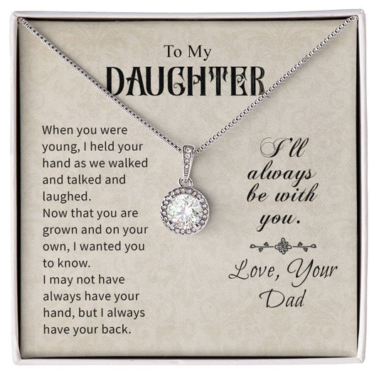 To My Daughter Gifts - Daughter Jewelry For Christmas, Thanksgiving, Birthday, Graduation, Wedding