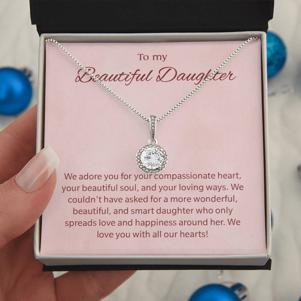 To My Daughter Gifts - Daughter Jewelry For Christmas, Thanksgiving, Birthday, Graduation, Wedding