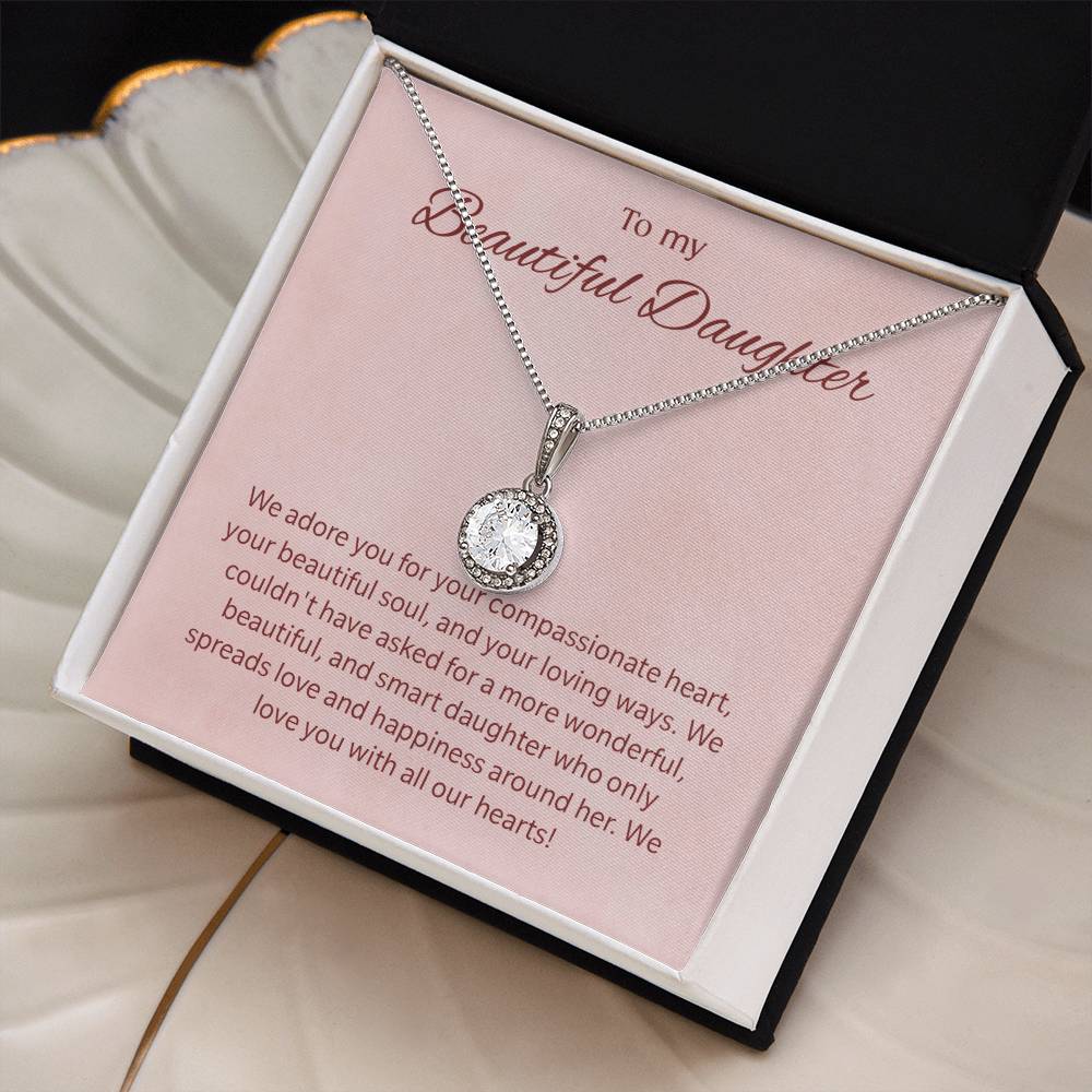 To My Daughter Gifts - Daughter Jewelry For Christmas, Thanksgiving, Birthday, Graduation, Wedding