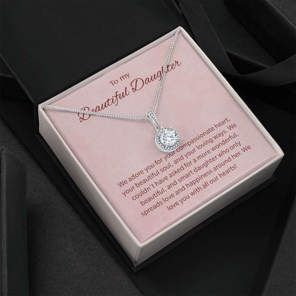To My Daughter Gifts - Daughter Jewelry For Christmas, Thanksgiving, Birthday, Graduation, Wedding