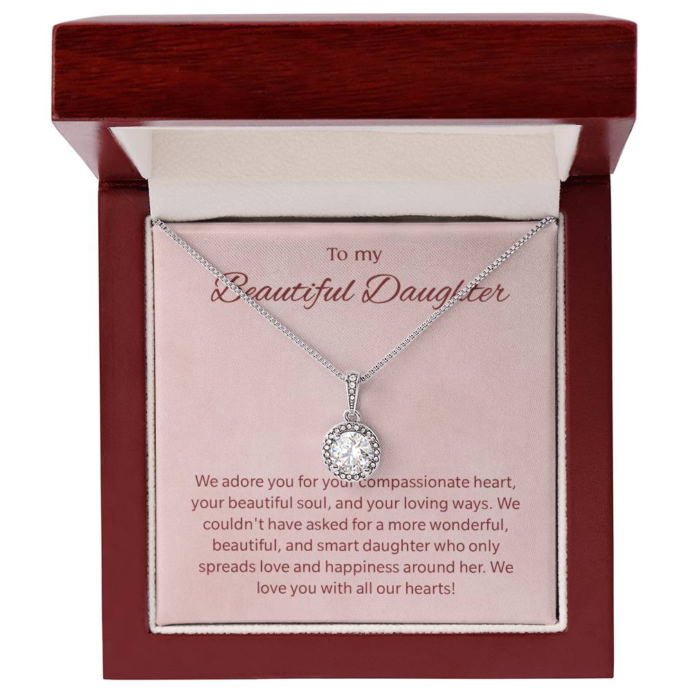To My Daughter Gifts - Daughter Jewelry For Christmas, Thanksgiving, Birthday, Graduation, Wedding
